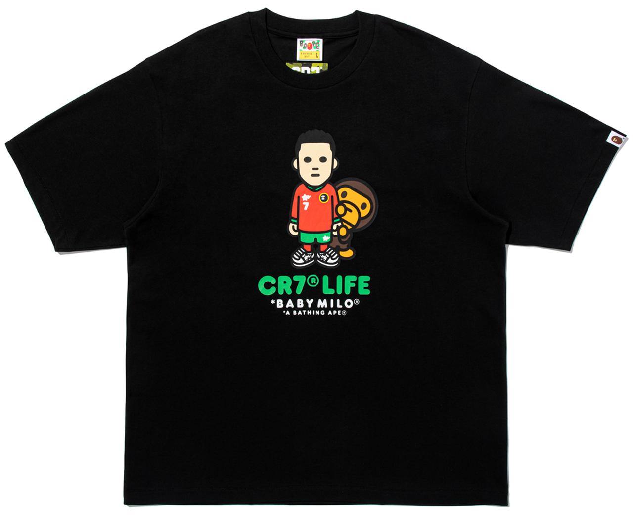 画像2: BAPE® X CR7® LIFE COLLEGE RELAXED FIT TEE BLACK
