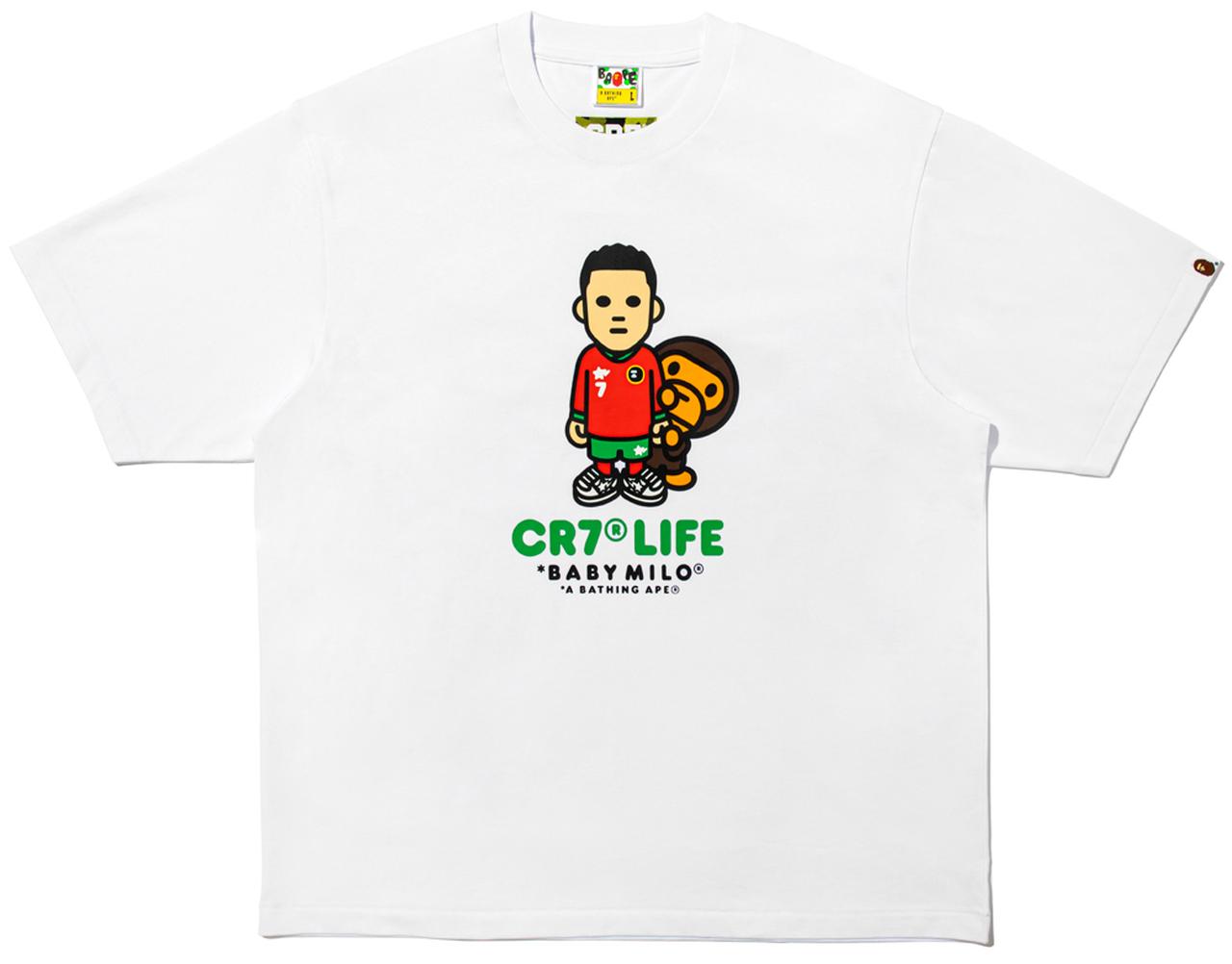 画像2: BAPE® X CR7® LIFE COLLEGE RELAXED FIT TEE WHITE