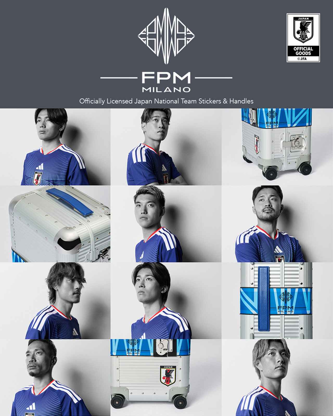 画像: 日本代表の「スーツケース」はイタリア製！FPM Milanoが“エンブレムステッカー”など公式グッズを展開中