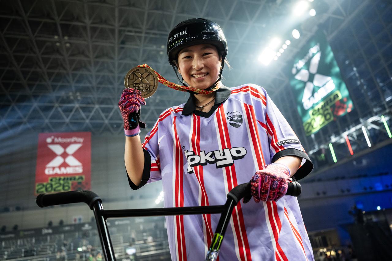 画像: (C)Jason Halayko 女子BMXパークの初代女王に輝いた 小澤美晴