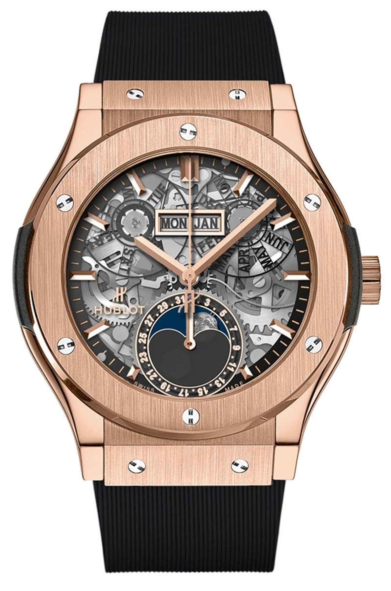 画像: HUBLOT 「アエロ・フュージョン ムーンフェイズ キングゴールド」