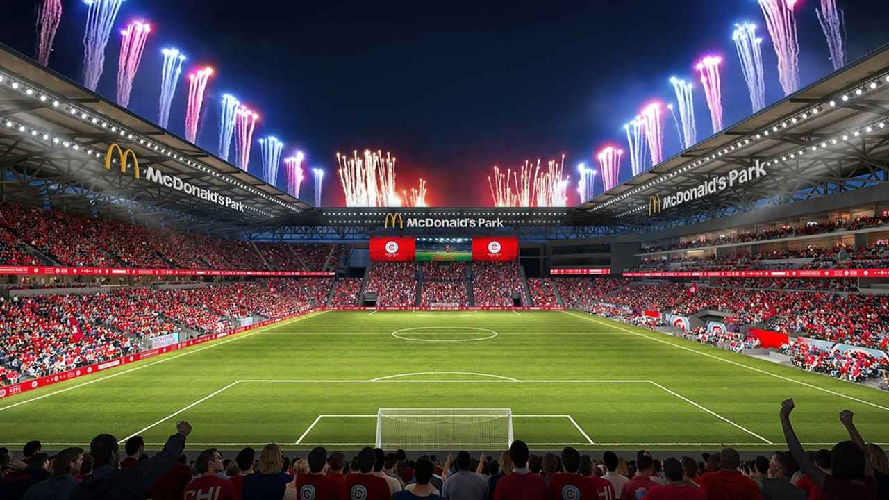 画像: アメリカでサッカー新スタジアム「マクドナルドパーク」が爆誕！国内初の契約でマクドナルド店舗を常設…収容人数は2万人超 - Qoly-Sports＆the Style