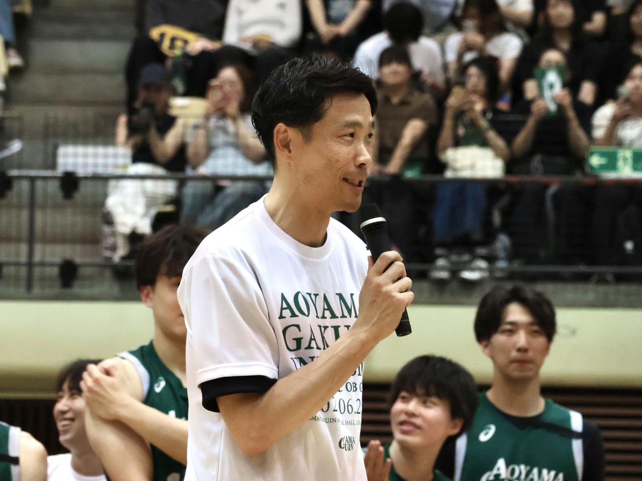 画像: 発起人でもある青山学院大学　男子バスケットボール部 竹田謙 HC （C) 青山学院男子バスケットボール部