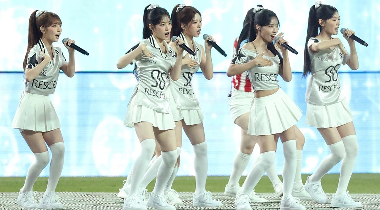 画像: 日韓女性アイドル「Rescene」と共演したイ・ガンイン、『ギャルピ』に苦笑いも神対応 - Qoly-Sports&the Style