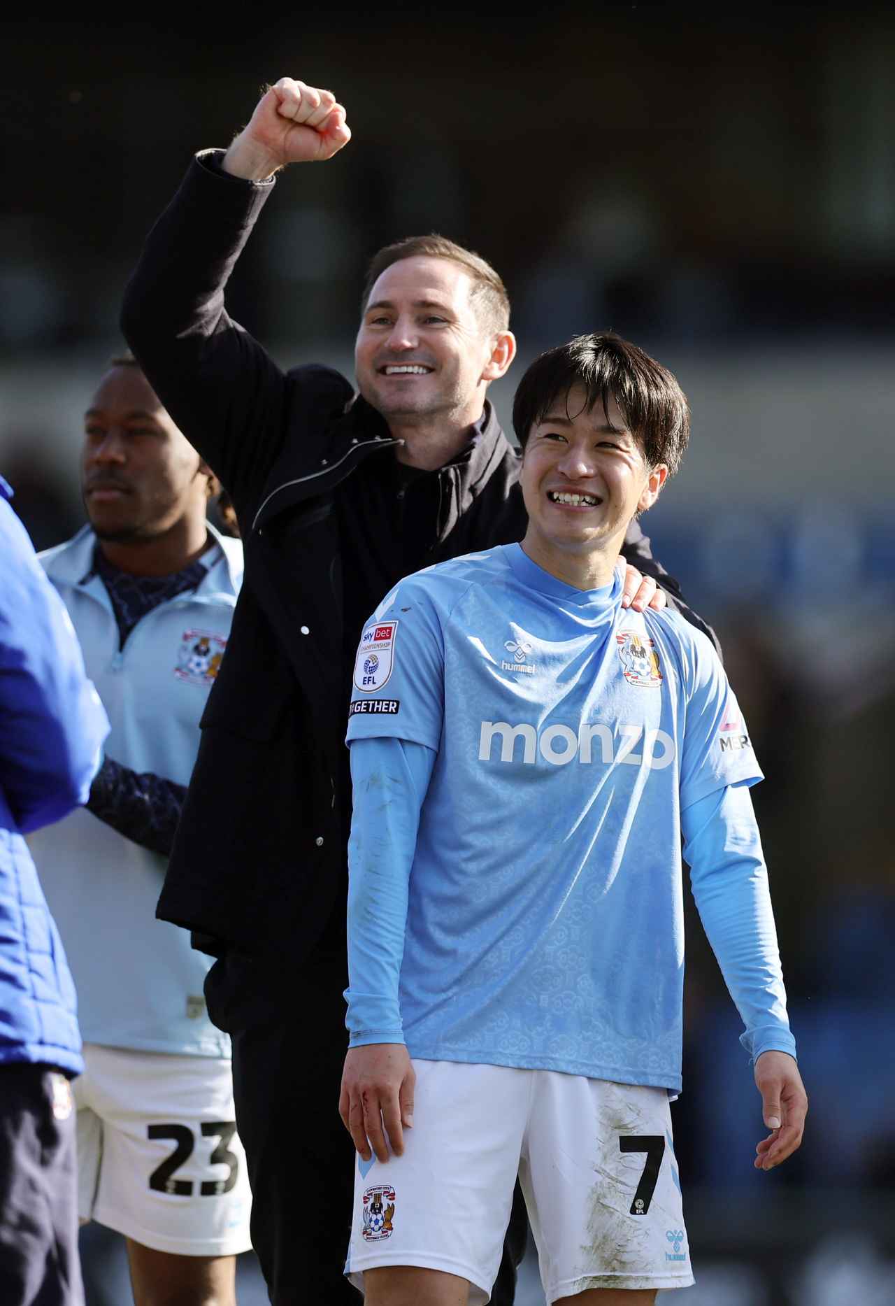 画像: ランパード監督と坂元 (C)Getty Images