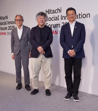 加治慶光 （株）日立製作所 Lumada Innovation Hub Senior Principal /茂木健一郎氏 脳科学者/阿部淳 （株）日立製作所 代表執行役 執行役副社長