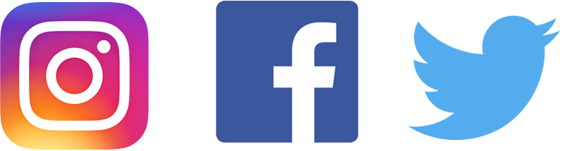 Instagram、Facebook、Twitter