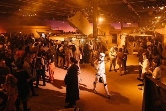 『スター・ウォーズ エピソード5/帝国の逆襲』のイベント会場。
