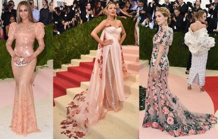 左から:ビヨンセ<Givenchy>、ブレイク・ライヴリー<Burberry>、ゾーイ・デューチ<Dolce and Gabbana>