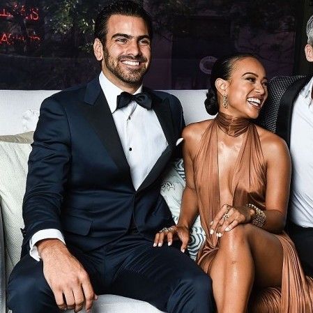 Karrueche Tran Prepares For The 7th Annual amfAR Inspiration Gala New York