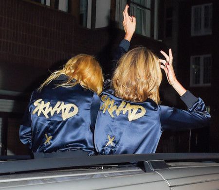 カーラ・デルヴィーニュ Cara Delevingne マーゴット・ロビー Margot Robbie スーサイド・スクワッド アフターパーティー ファッション