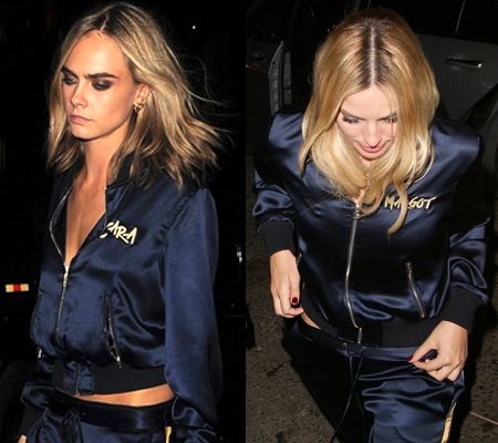 カーラ・デルヴィーニュ Cara Delevingne マーゴット・ロビー Margot Robbie スーサイド・スクワッド アフターパーティー ファッション