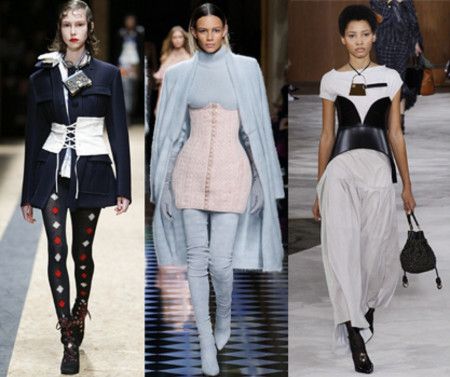 ファッション コルセット 2016秋冬 トレンド Prada プラダ Balmain バルマン Loewe ロエベ