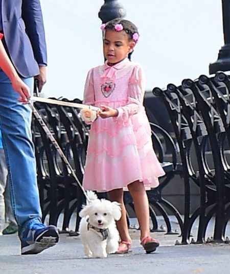 ブルー・アイヴィー Blue Ivy Carter 犬 散歩
