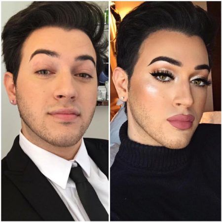 実はすっぴんはこんなにイケメン!©mannymua733