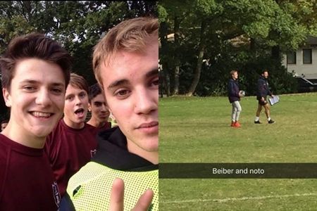ジャスティン・ビーバー Justin Bieber サッカー 学生
