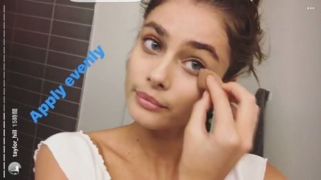 テイラー・ヒル Taylor Hill メイク 愛用コスメ アイテム ランコム メイク方