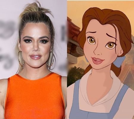 クロエ・カーダシアン Khloe Kardashian ディズニープリンセス 美女と野獣 ベル 性格似てる