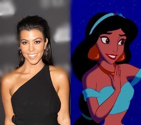 コートニー・カーダシアン Kourtney Kardashian ディズニープリンセス アラジン ジャスミン 性格似てる