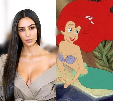 キム・カーダシアン Kim Kardashian ディズニープリンセス リトルマーメード アリエル 性格似てる