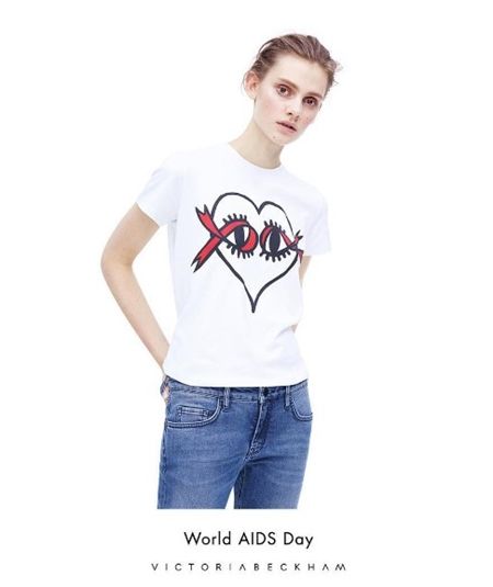 ヴィクトリア・ベッカム Victoria Beckham UNAIDS 国連合同エイズ連合 チャリティTシャツ チャリティサングラス 2014年から ハーパーちゃんデザイン 娘 デザイン 2015年