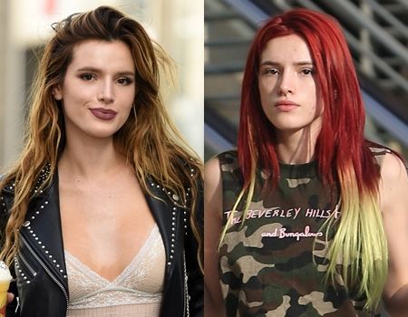 ベラ・ソーン Bella Thorne ヘア イメチェン ビフォーアフター