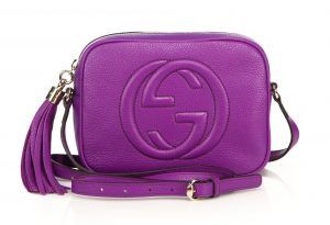 Gucci Soho ディスコバッグ(パープルレザー)