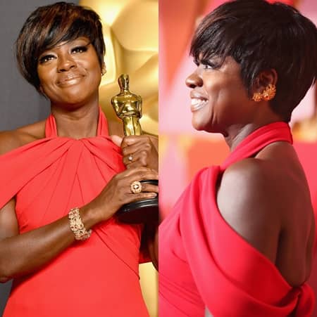 ヴィオラ・デイヴィス Viola Davis 助演女優賞 オスカー アカデミー賞 アフターパーティ レッドカーペット ジュエリー 日本のブランド 京都発 俄 NIWAKA にわか ダイヤモンド ハイジュエリー