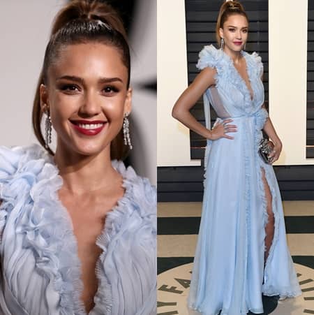ジェシカ・アルバ Jessica Alba オスカー アカデミー賞 アフターパーティ レッドカーペット ジュエリー 日本のブランド 京都発 俄 NIWAKA にわか ダイヤモンド ハイジュエリー